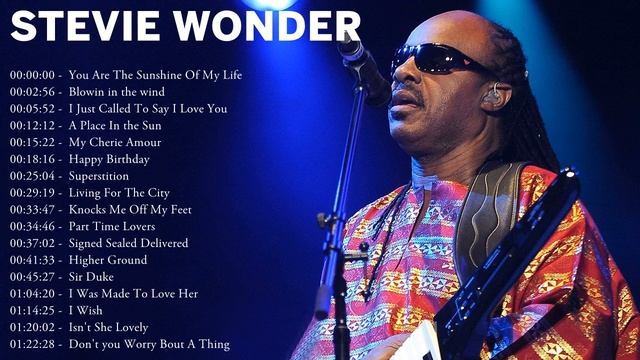Stevie Wonder Greatest Hits Playlist Full Album - Best Songs Of Stevie Wonder Collection смотреть онлайн