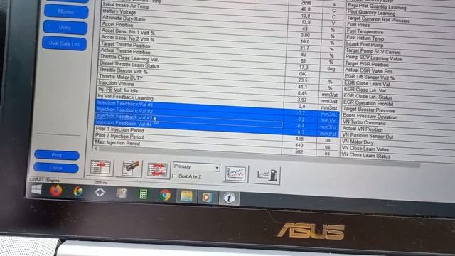 Повторное обучение пилотного впрыска форсунок через дилерскую программу Techstream смотреть онлайн