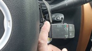 Установка подрулевого джойстика магнитолы квадратного типа в ларгус.