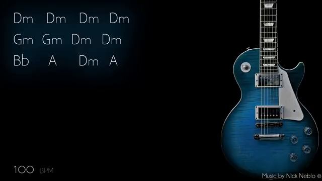 Бэкинг трек in Dm (Blues 100 bpm) смотреть онлайн
