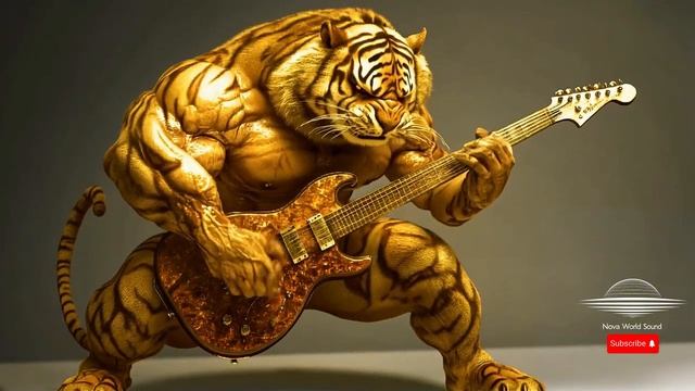 🐅 Tiger Guitar Fury Unleashed – 1 Hour of Primal Metal Blues & Thrashing Heavy Rock Mayhem смотреть онлайн