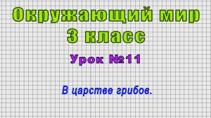 Окружающий мир 3 класс (Урок№11 - В царстве грибов.)