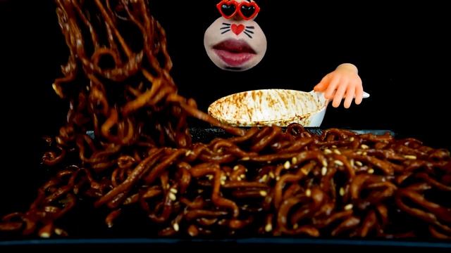 ASMR MUKBANG :) ONLY BLACK BEAN NOODLE EATING SHOW!
