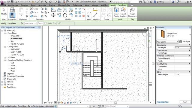 Revit Architecture 2013 Tutorial | Add Doors смотреть онлайн