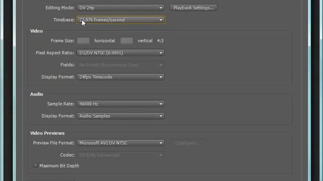 adobe premiere урок 7 задание настроек нового проэкта смотреть онлайн