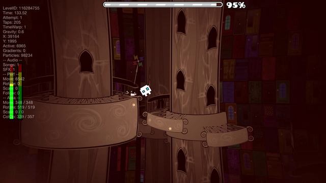 какой красивый уровень, НО ЗАРАЗА СЛИШКОМ  ДЛИННЫЙ| out of place by djudjeito| 4/5 space gauntlet