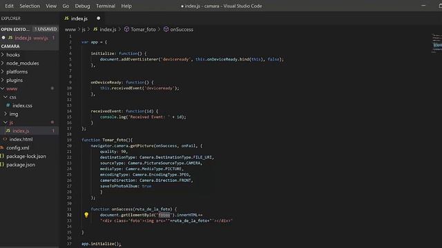 Como usar camara web, y tomar fotos con CORDOVA смотреть онлайн
