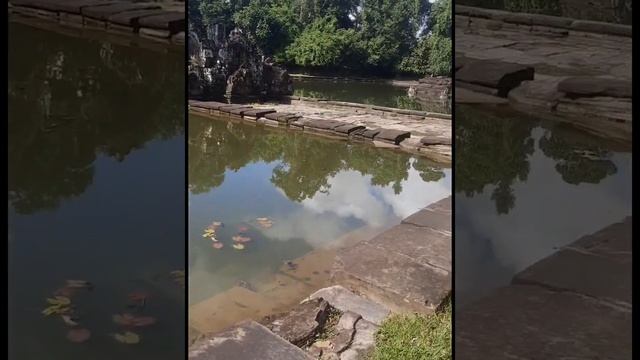 Neakpean Temple ប្រាសាទនាគពន្ធ័ នារដូវវស្សា смотреть онлайн