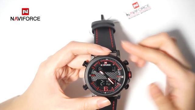How to set NAVIFORCE WATCH NF9135 LED Watch to adjust the multifunctional digital quartz watch смотреть онлайн