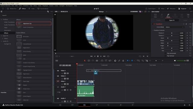 Fisheye VHS Lens Effect | Davinci Resolve