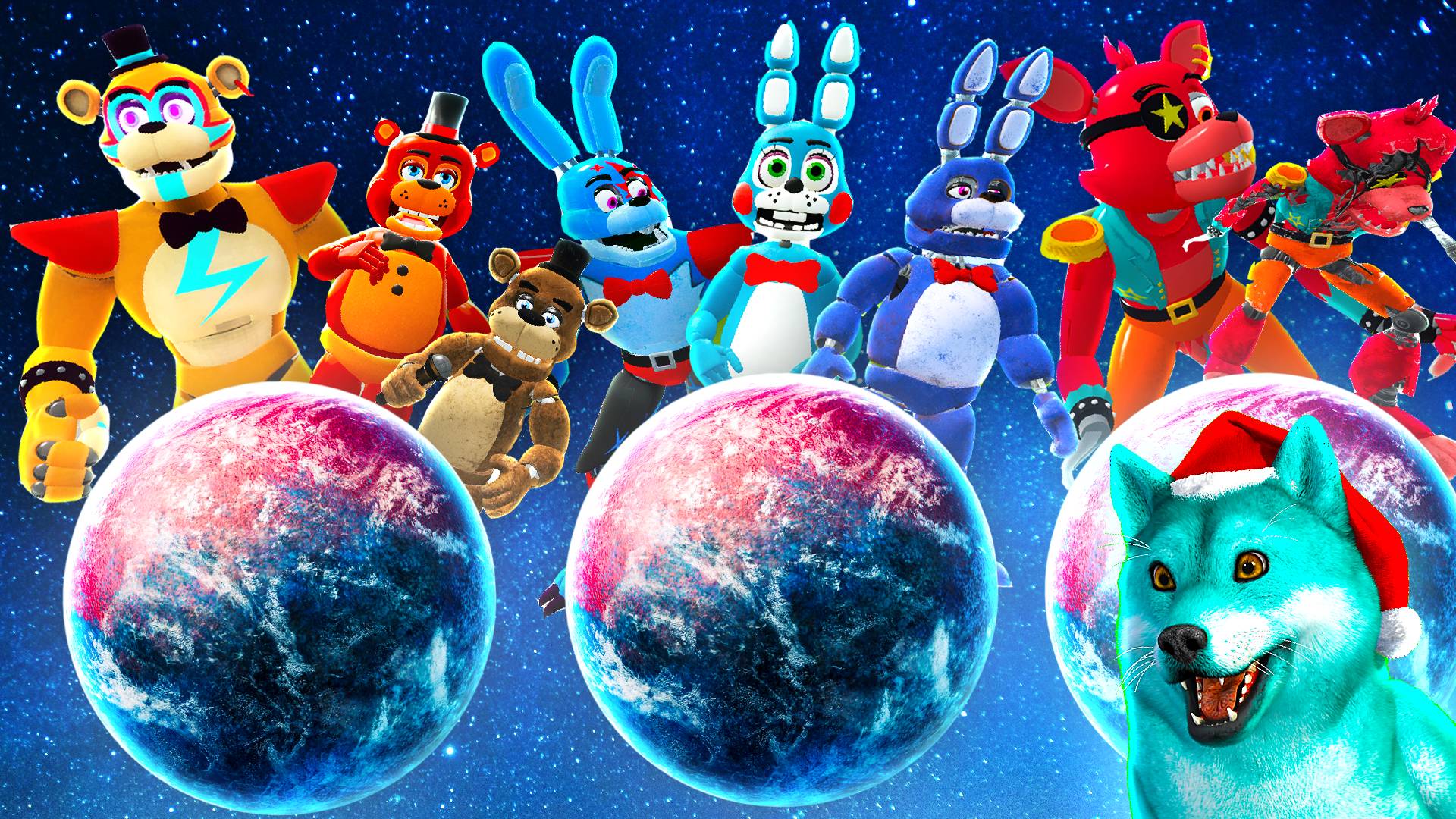 Мы нашли планеты семья фредди, бонни, фокси фнаф в майнкрафт смотреть онлайн