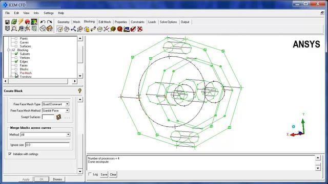 ANSYS ICEM CFD: Swept Multizone Meshing смотреть онлайн