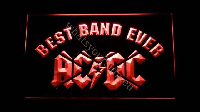 AC/DC - LED neon light sign display смотреть онлайн