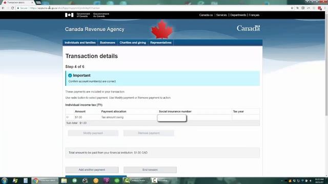 How to Pay Personal taxes using My Payment from Canada.ca смотреть онлайн