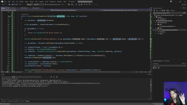 Create PlaceGroupDetail Unit Test for Revit - Revit API смотреть онлайн