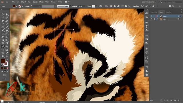 Draw a tiger using adobe ai смотреть онлайн