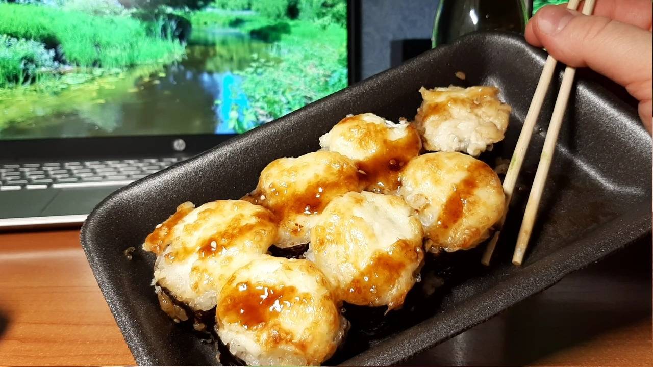 Пицца и Запеченные Роллы с курицей SPAR Москва обзор #обзор