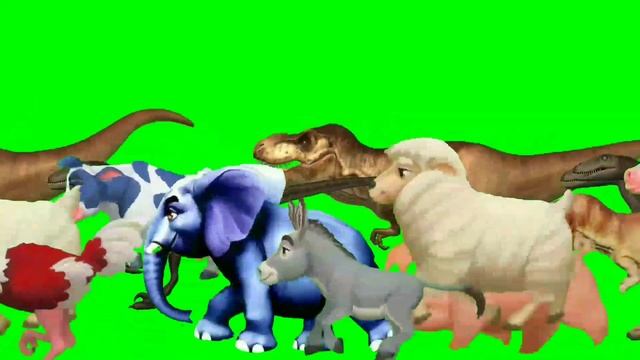 Green Screen Cartoon Animal Stampede / Stampede Green Screen смотреть онлайн