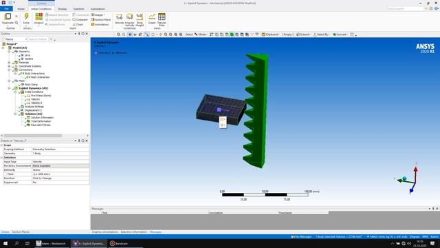 Ansys Explicit Dynamics смотреть онлайн