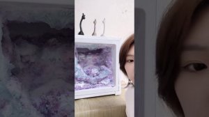 Полная морозилка фиолетового снега! АСМР! Съедает горы снега!