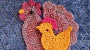 Вяжем пасхальную курочку крючком