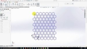 Уроки Solidworks 2016 "Пчелиные соты"
