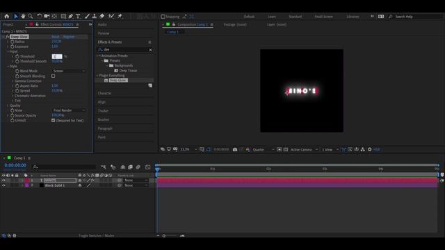 'deep glow text' tutorial смотреть онлайн