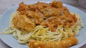 Куриные грудки покупаю часто и вот еще один рецепт из куриной грудки с грибами,