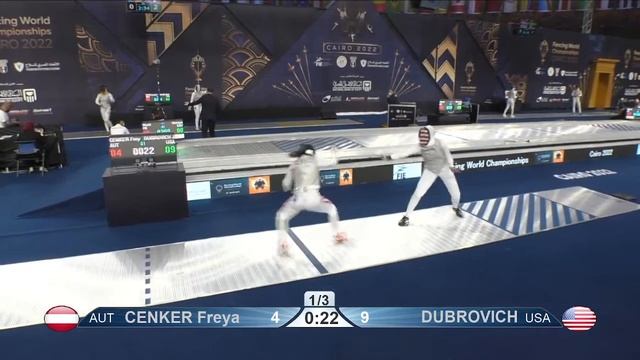 2022 243 T64 05 F F Individual Cairo EGY CHM BLUE DUBROVICH USA vs CENKER AUT смотреть онлайн