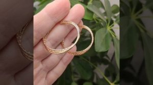 Круглые серёжки, замок-конго, Xuping