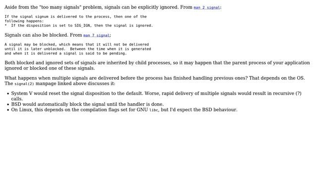 Unix & Linux: Can signal be ignored (lost)? (4 Solutions!!) смотреть онлайн