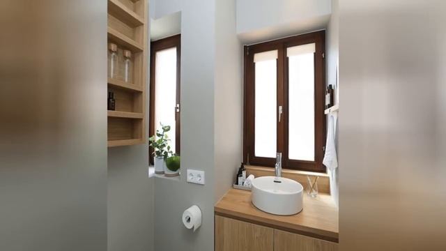 75 Cement Tile Floor And Wallpaper Bathroom Design Ideas You'll Love 🌈 смотреть онлайн