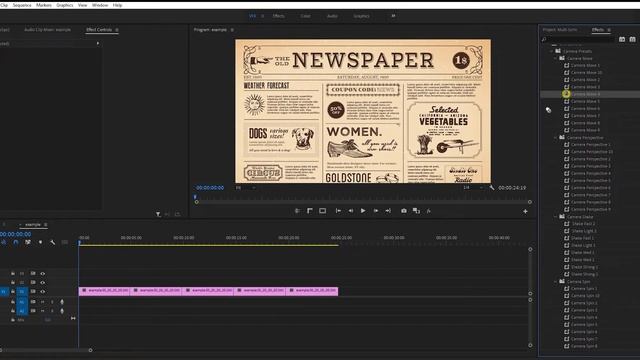 Frеe Camera (Basic3D) Presets Premiere Pro смотреть онлайн