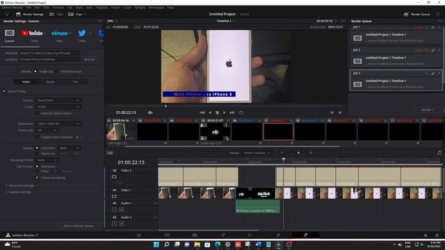 Davinci Resolve Render Job 1 failed as the current clip could not be processed | SOLUTION смотреть онлайн