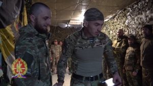 Вручение Ордена Мужества бойцу-добровольцу отряда БАРС-16