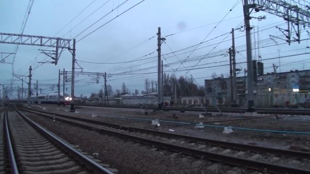 Сапсан всп поезд ст.Тосно на главный 200км-ч смотреть онлайн