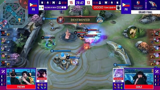 Team Liquid PH vs Falcons AP Bren HIGHLIGHTS GRAND FINAL Snapdragon Pro Series | FCAP VS TLPH смотреть онлайн