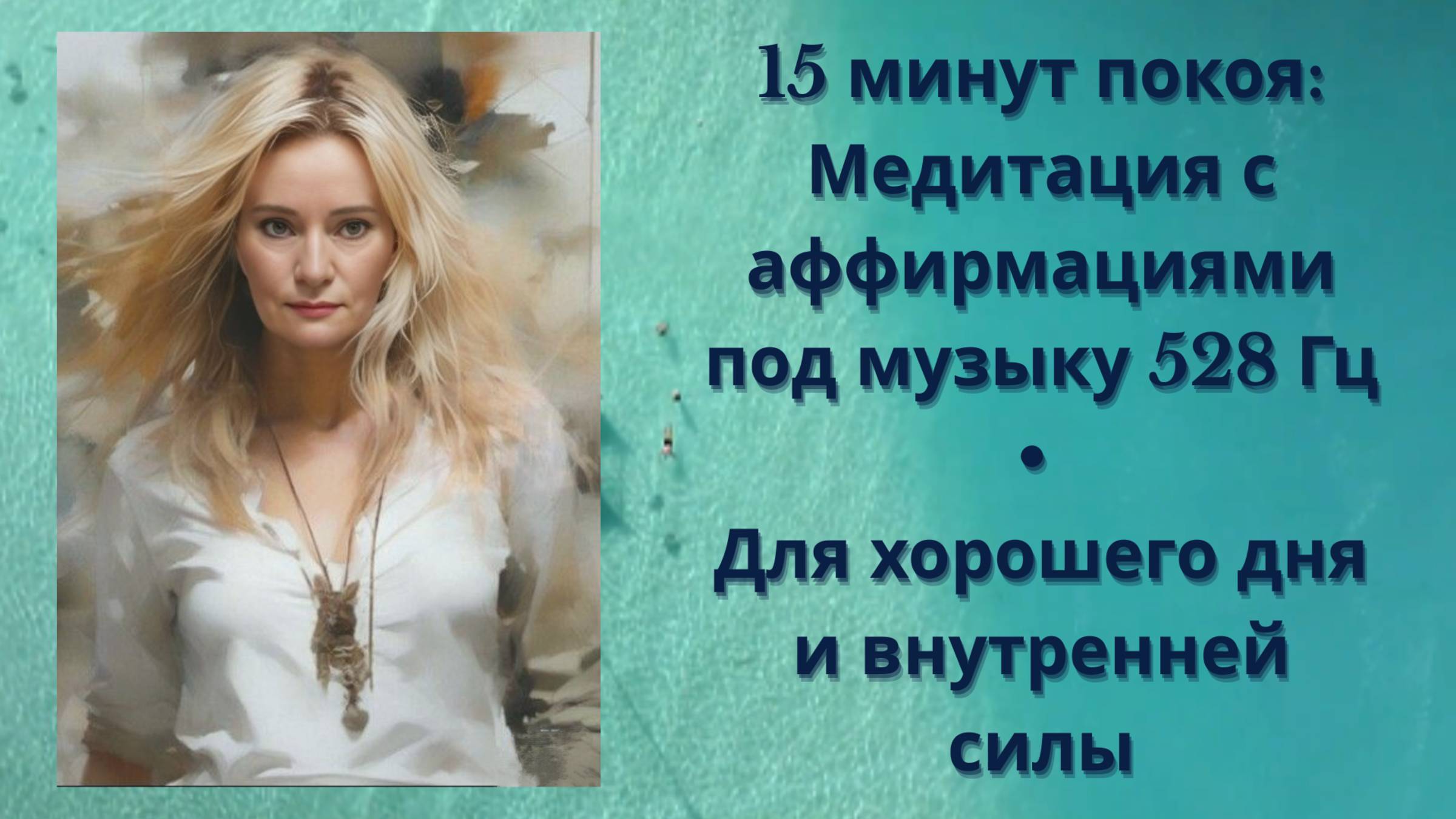 15 минут покоя: Медитация с аффирмациями под музыку 528 Гц • Для хорошего дня и внутренней силы смотреть онлайн