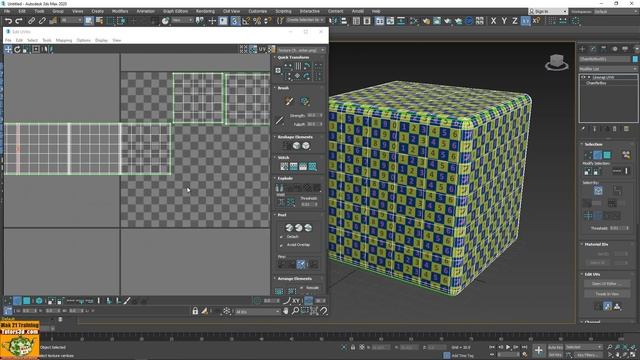 Unwrap Chamfer Box 3ds max смотреть онлайн