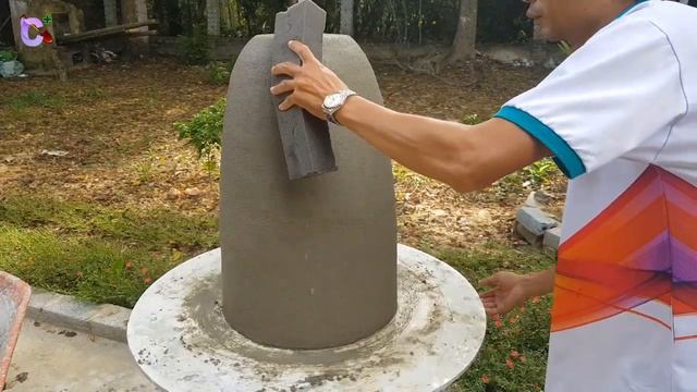How to Handmade Tall Planters Outdoor Indoor - 25 Inch ✨ Cement Plus смотреть онлайн