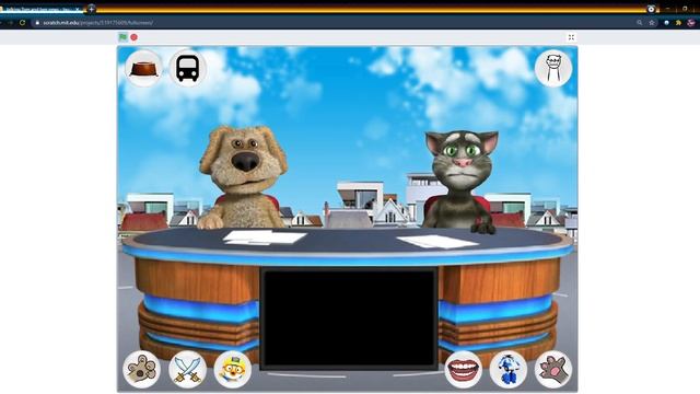 talking Tom and ben news tayo the little bus is stupid on Scratch смотреть онлайн