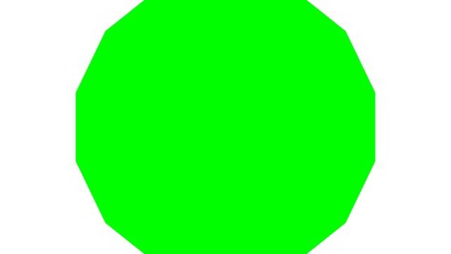 Green Tetradecagon White Background Scale Down смотреть онлайн