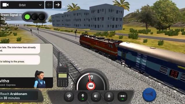 Indian Train 🚃🚆|| loco pilot drive train 🚂||2022 3d game play||Android simulator|| смотреть онлайн