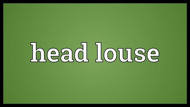 Head louse Meaning смотреть онлайн