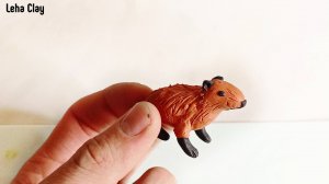 Капибара из пластилина / Как слепить капибару из пластилина / лепим капибара из пластилина