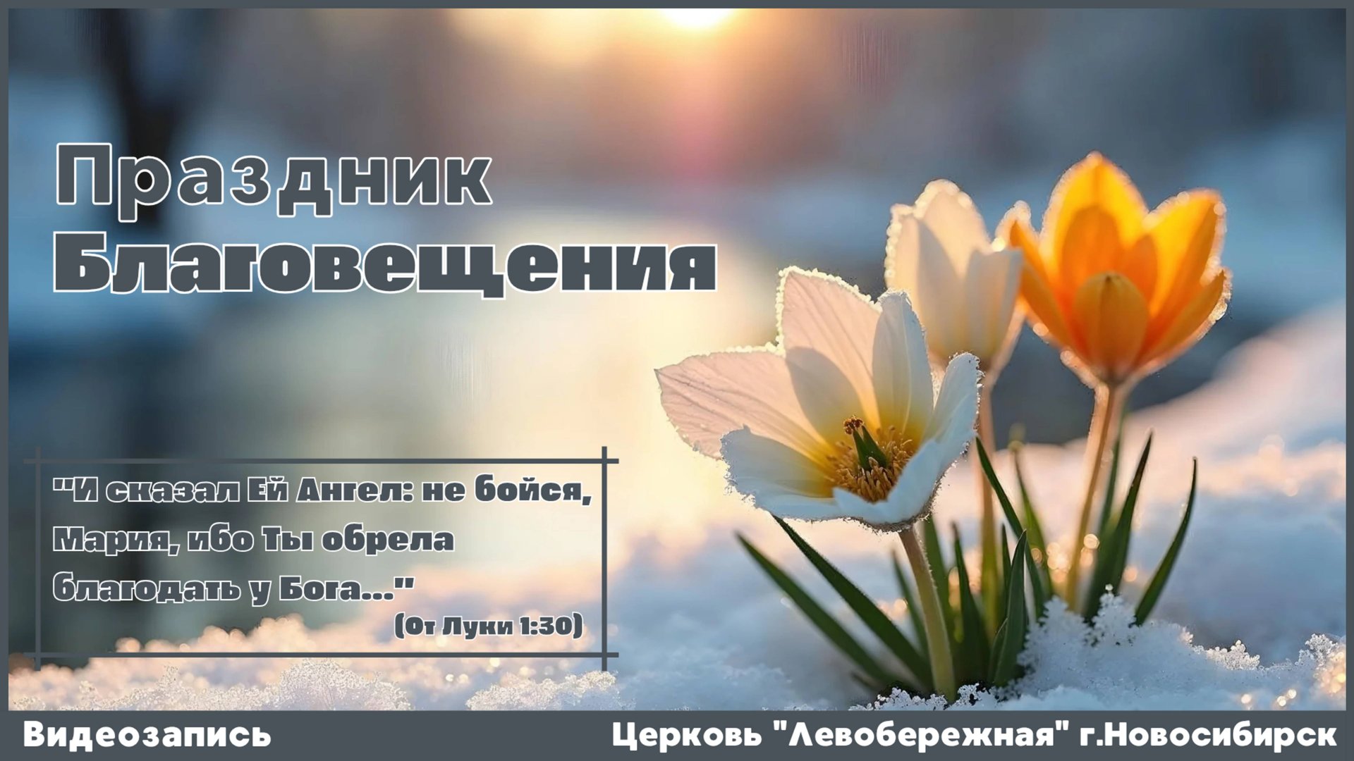 Праздник Благовещения || 6 апреля 2025г. смотреть онлайн