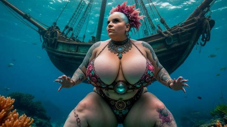 Урсула - морская ведьма - похищает моряков 3