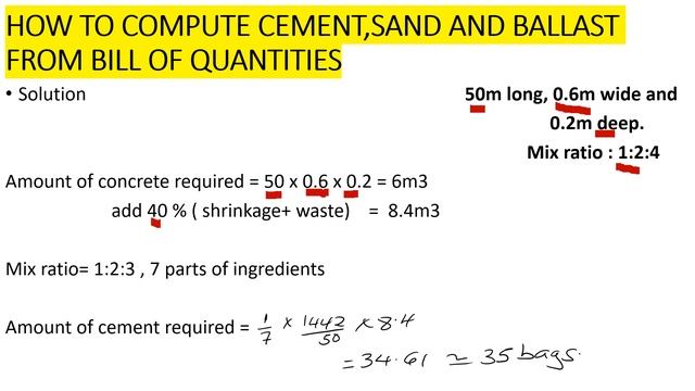 How To Use Bill Of Quantities To Calculate For Cement, Sand And Ballast| BOQ| Construction works смотреть онлайн