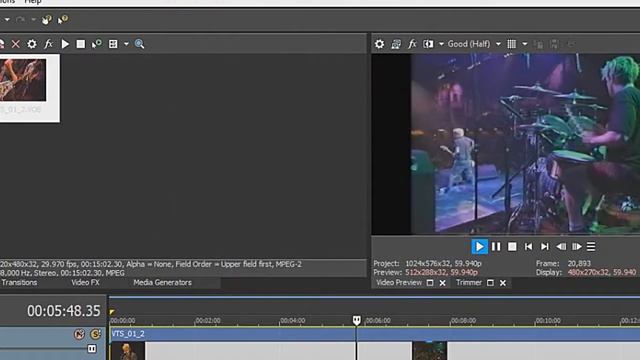 VEGAS Pro Quick Deinterlacing Tutorial смотреть онлайн