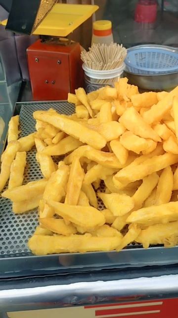 delicious crispy fried sweet potato #shorts